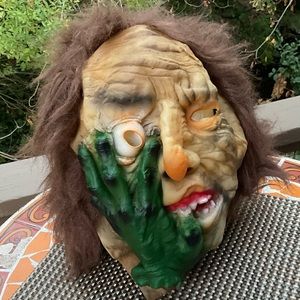 Gory scary haunted monster ugly halloween costume face mask